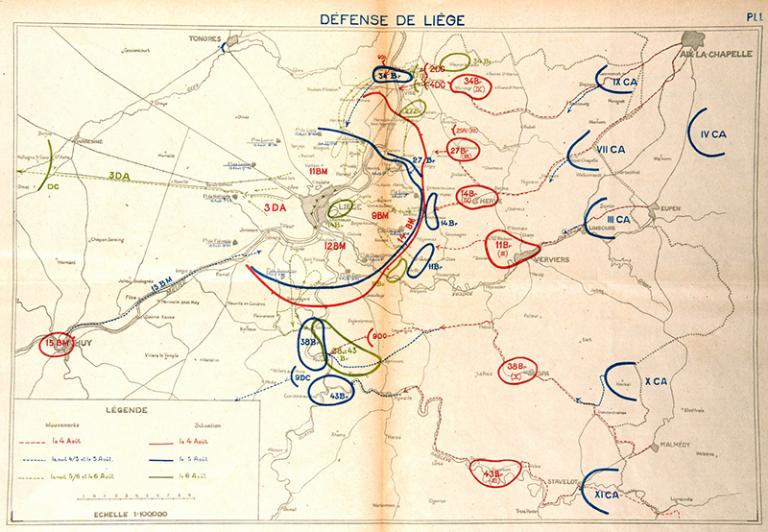 The fighting around Liège The fighting around Liège